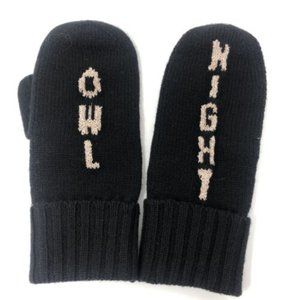 NWT New Kate Spade Wool ‘Night Owl’ Mittens.